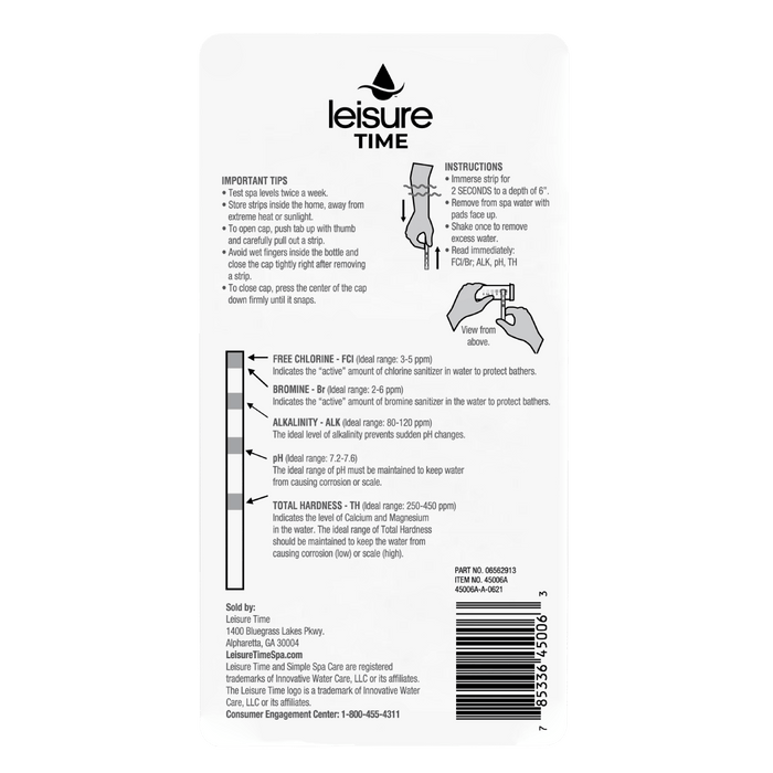 Leisure Time 5-Way Test Strips - 50 Strips
