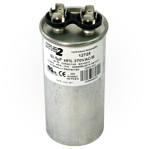 thumbnail image 2 of 50 UF X 370 VAC Round Run Capacitor - Replacement For GE/Genteq & Other Brands 2 of 13