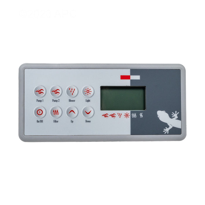 Gecko Topside Control Panel with Overlay 0200-007194