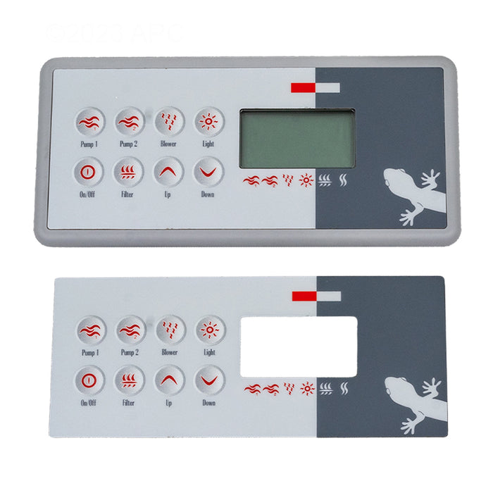 Gecko Topside Control Panel with Overlay 0200-007194