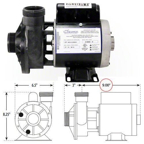 Waterway Iron Might Circulation Pump 115 Volt 3410030-1E